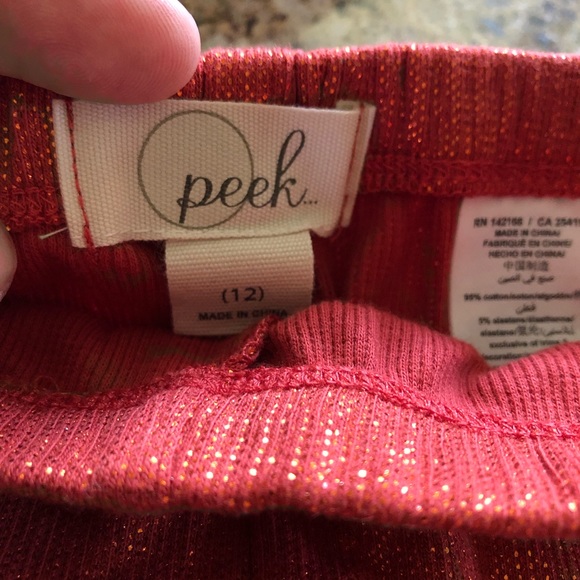 Peek- shimmer pumpkin leggings - Picture 2 of 2